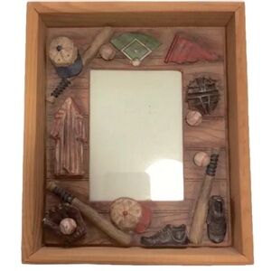 Baseball theme shadow box frame